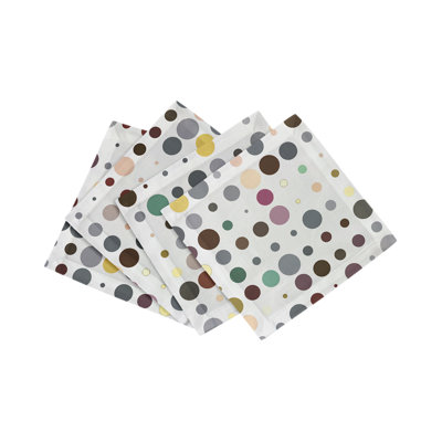 Serviettes de table en satin de coton Mod Confetti
