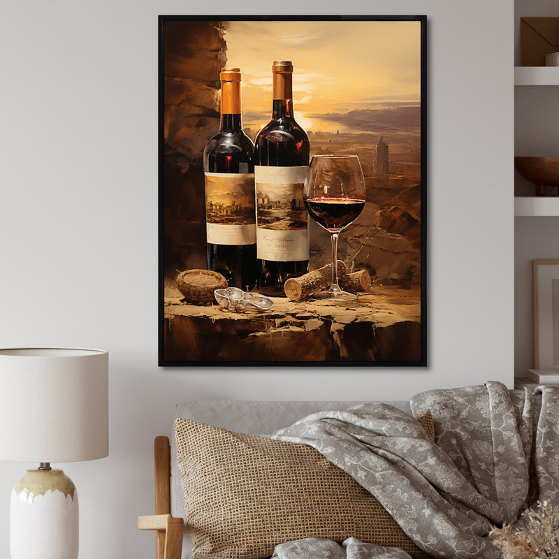 Rioja Resson I - impression, Cadre flottant noir, H 32 po x l 24 po x P 1 po