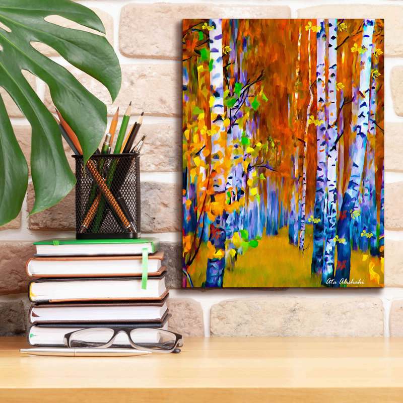 «Autumn» par Ata Alishahi, estampe numérique sur toile, H 16 po x l 12 po x P 0,75 po