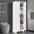 Storage Cabinet With Two Doors, Adjustable Shelf, Mdf Board - Ideal For Bathroom & Office Organization-64221010
