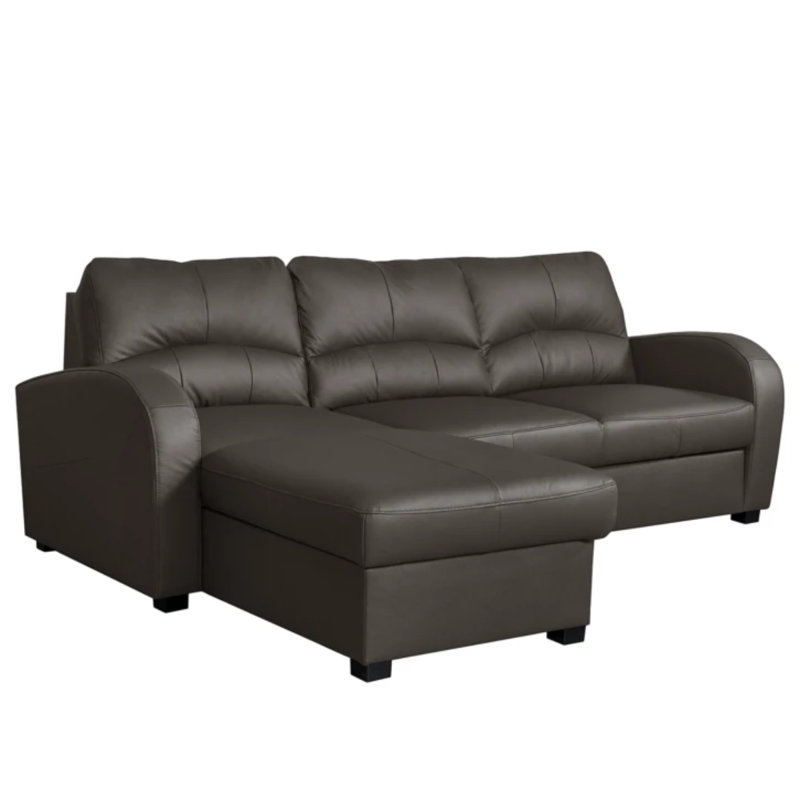 Fridulf 3 Seater Sofa Bed, Dark Brown, Left Hand Facing