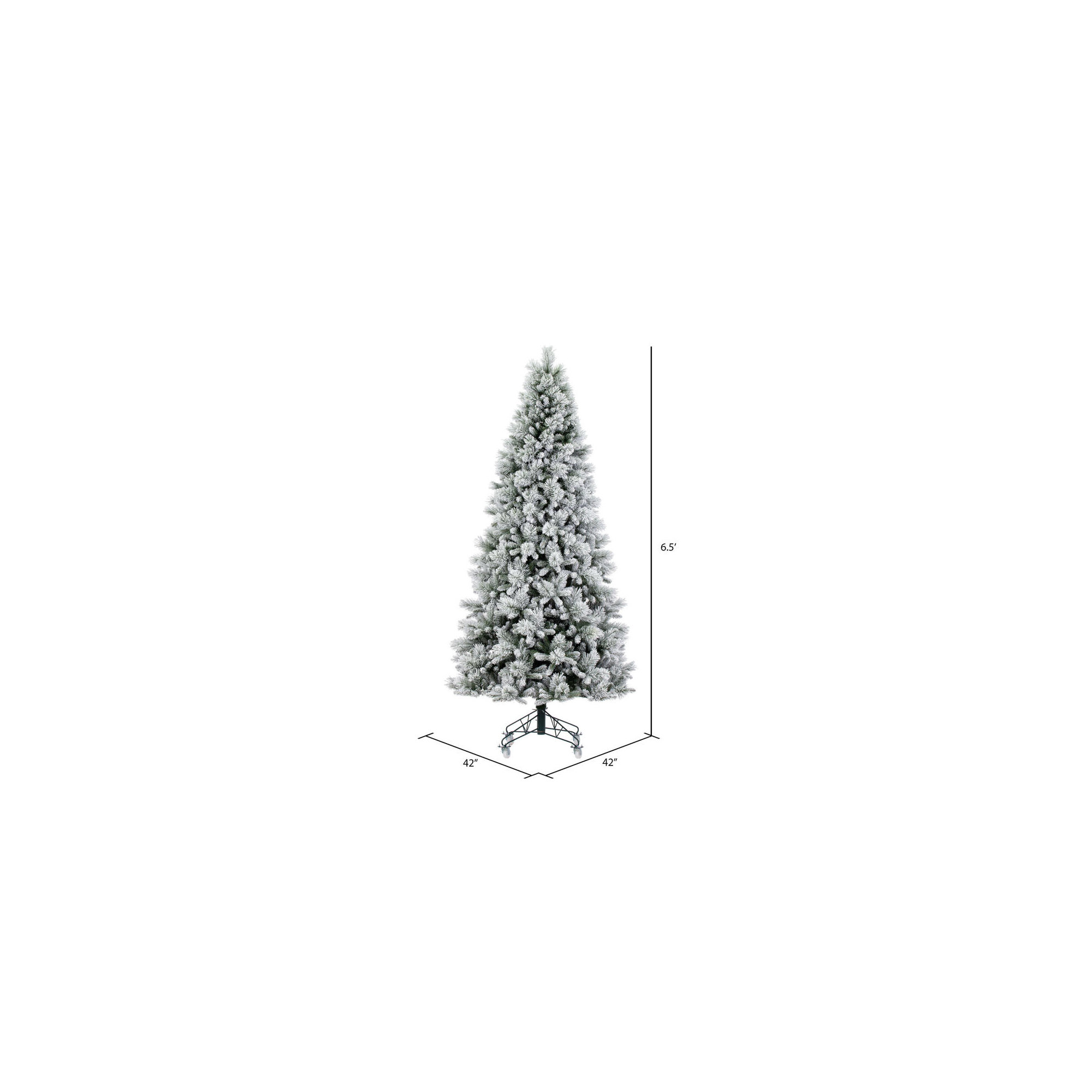 Guada Artificial Pine Christmas Tree, 6'6" H