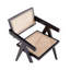 Fauteuil noir et naturel-148752687