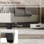 Upholstered Bed Frame with Channel Tufted Headboard-77082535-109411455