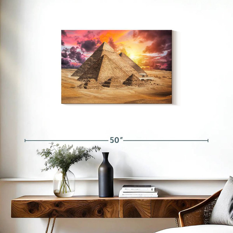 Adella Giza Pyramids Sunset Sky, 20" H x 30" W