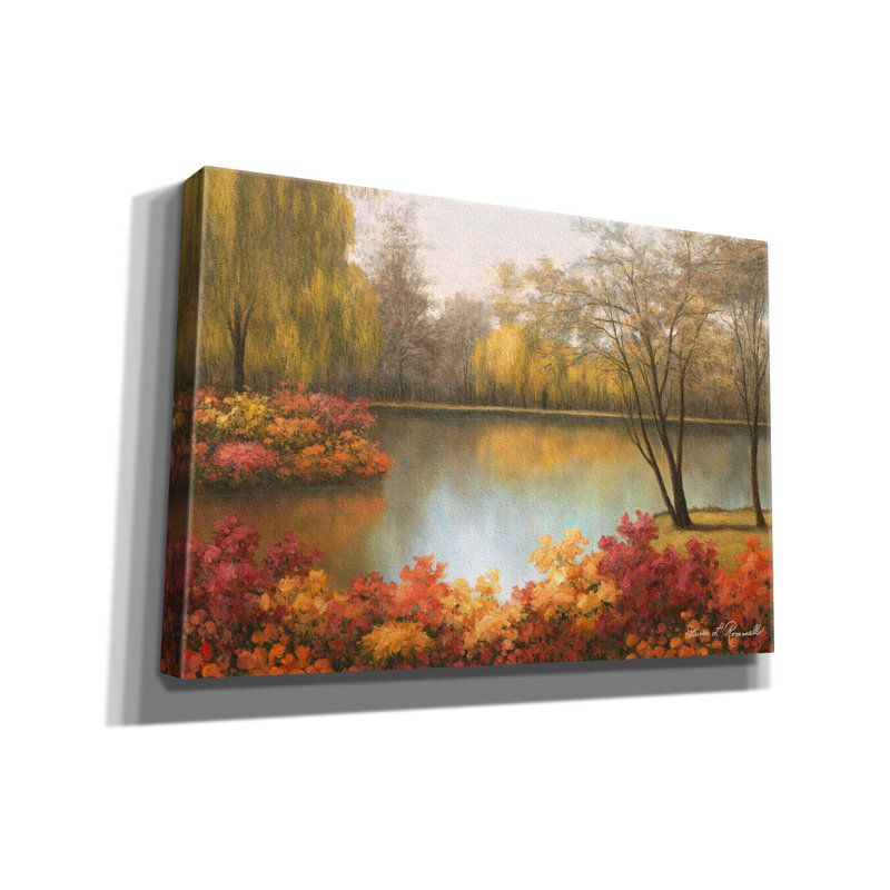«Autumn Palette» par Diane Romanello, art mural sur toile, H 18 po x l 26 po x P 0,75 po