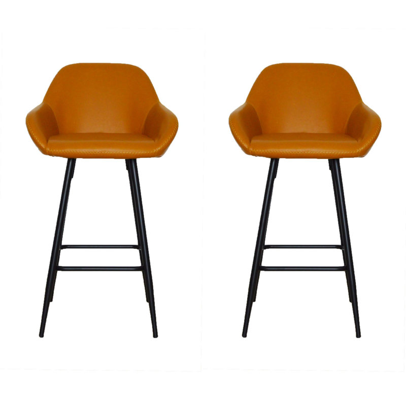 Tabouret de comptoir 26" Fortenberry, Brun clair
