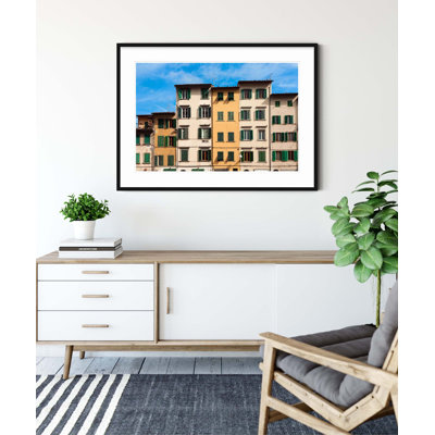 Italian Townhouses - Picture Frame Photograph on Paper 