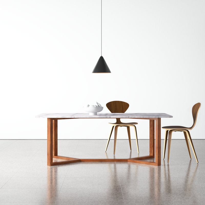 Hollins 71.5'' Marble Dining Table