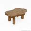 Table basse de 40 pouces en forme de nuage avec 4 pieds ronds, convenant aux salons-129593849