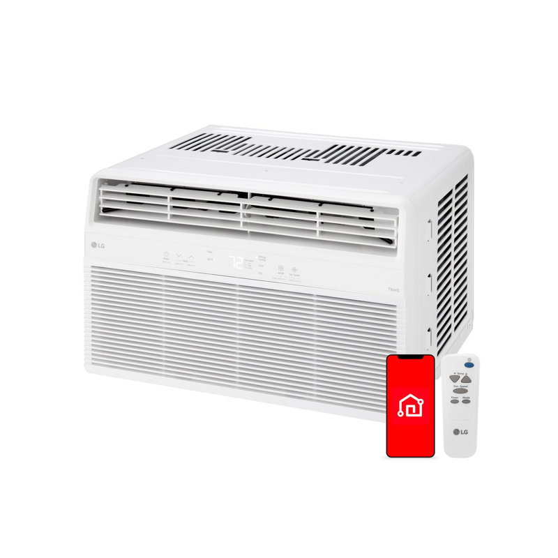 LG 8,000 BTU Smart (Wi-Fi) Window Air Conditioner with Remote, 115V, 8000