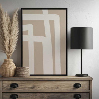 «Neutral Abstract 5B» par Garima Dhawan, impression sur toile