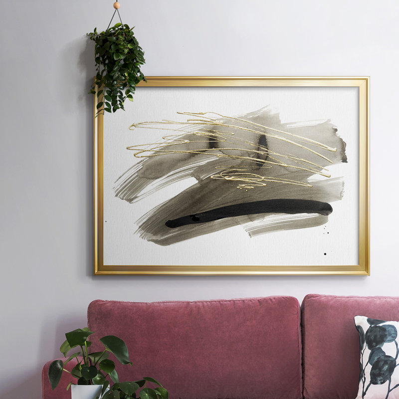 " Freedom II ", 26" H x 38" W x 1.5" D, Gold