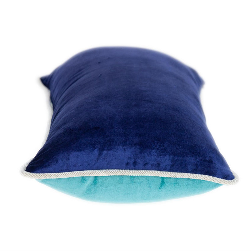 Coussin 12 "x 24" bleu