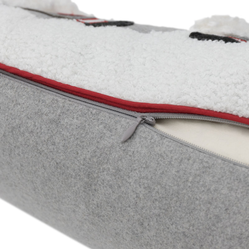 Housse de coussin en polyester Paoli Pom-poms