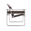 Fauteuil d'appoint en cuir et acier inoxydable-137432530