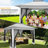 12x12 Gazebo Outdoor Pop-up Canopy with Mosquito Netting 2-Tiered Vented Top 3 Adjustable Height for Backyard, Garden, Lawn-113204628