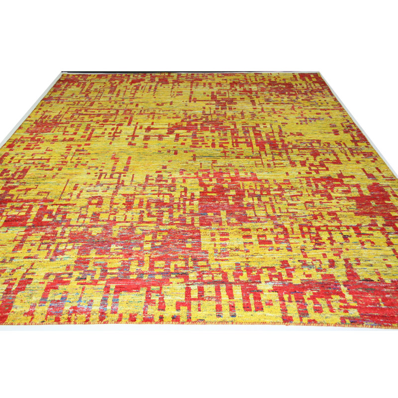 Grunge One-of-a-Kind 8'7" X 12' New Age Viscose Area Rug in
