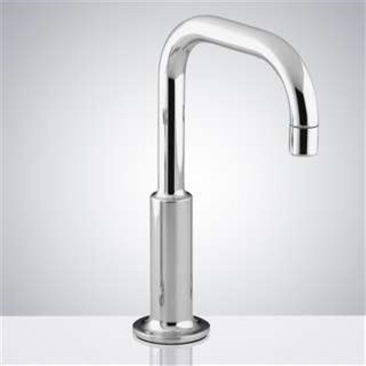 BathSelect Chrome Commercial Touchless Sensor Faucet – Automatic Hands-Free Operation
