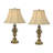 Vigore -  28" Satin Brass Touch Switch Table Lamp with USB Ports
