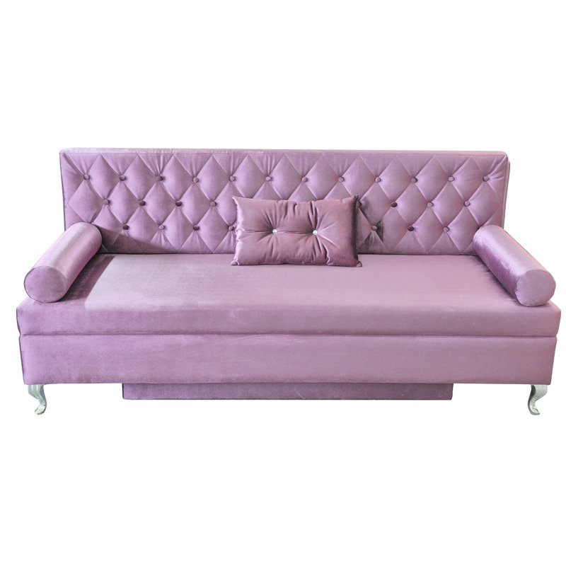 Glamour 3 Seater Sleeper, Pink