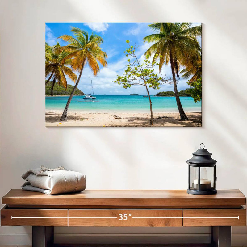 Gillard Mayreau Island Beach, 16" H x 24" W