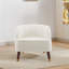 Fauteuil d'appoint rembourré avec pieds en bois-816122635