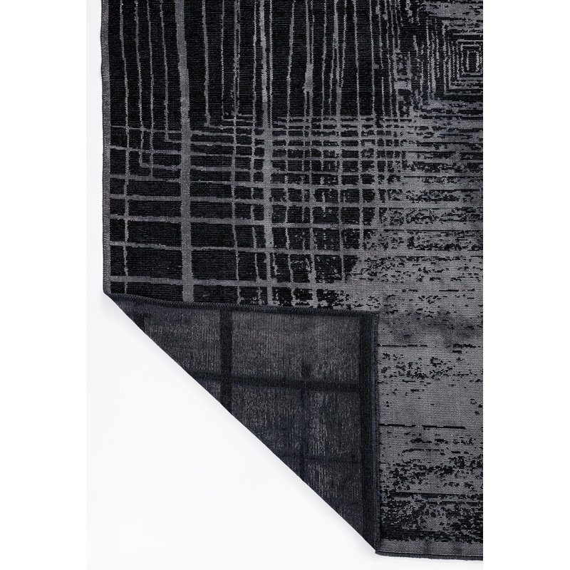 Lignes modernes abstraites carrées, Rectangle 9 pi x 12 pi