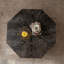 Table basse - 38 po - Octogone - Style rétro - Motif en relief 3D - Rustique - Grand cercle