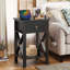 Grey Side Crossed Drawer Nightstand-166754315-148949001