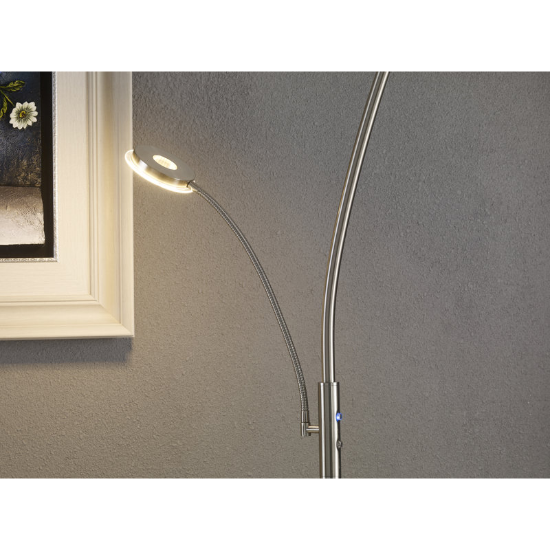 Lumineux 71'' Satin Nickel LED Novelty Floor Lamp