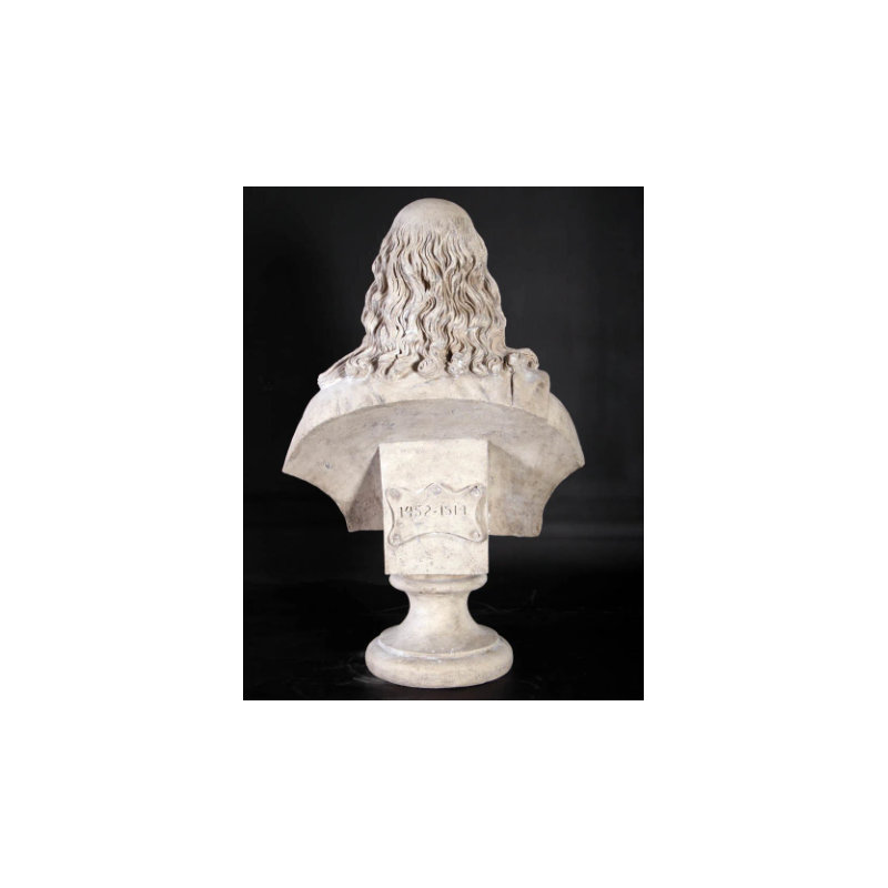 Leonardo Da Vinci Bust Life Size Statue