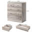 Commode haute 5 tiroirs Rustic Gray