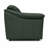 Ramdev Top Grain Leather Sofa with Top Pillow Arm in Green Color-121933960-124301329
