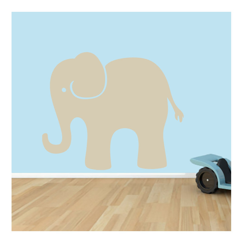 Adhésif décoratif éléphant, Beige