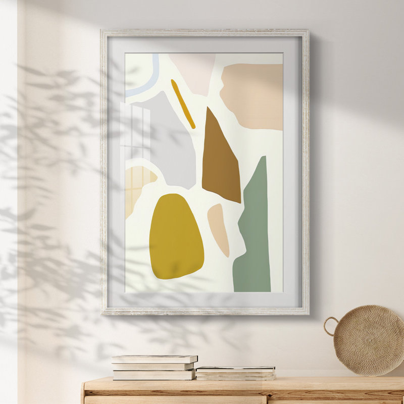 PastelSplotchesIPremiumGalleryWrappedCanvas-Framed Print, 25.5" H x 17.5" W, White