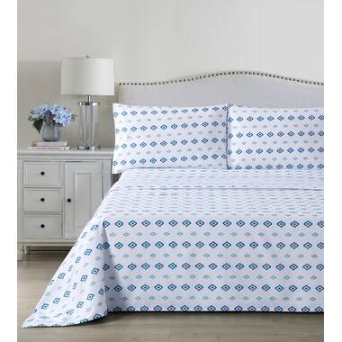 Beach Rose Blue Pillow - Linda Cabot Design