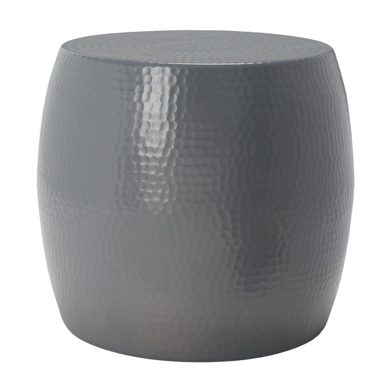 Aluminum Accent Stool, Dark Gray