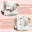 Vasta Dressing Table with Flip-up Mirror, Vanity Table with Drawer, White