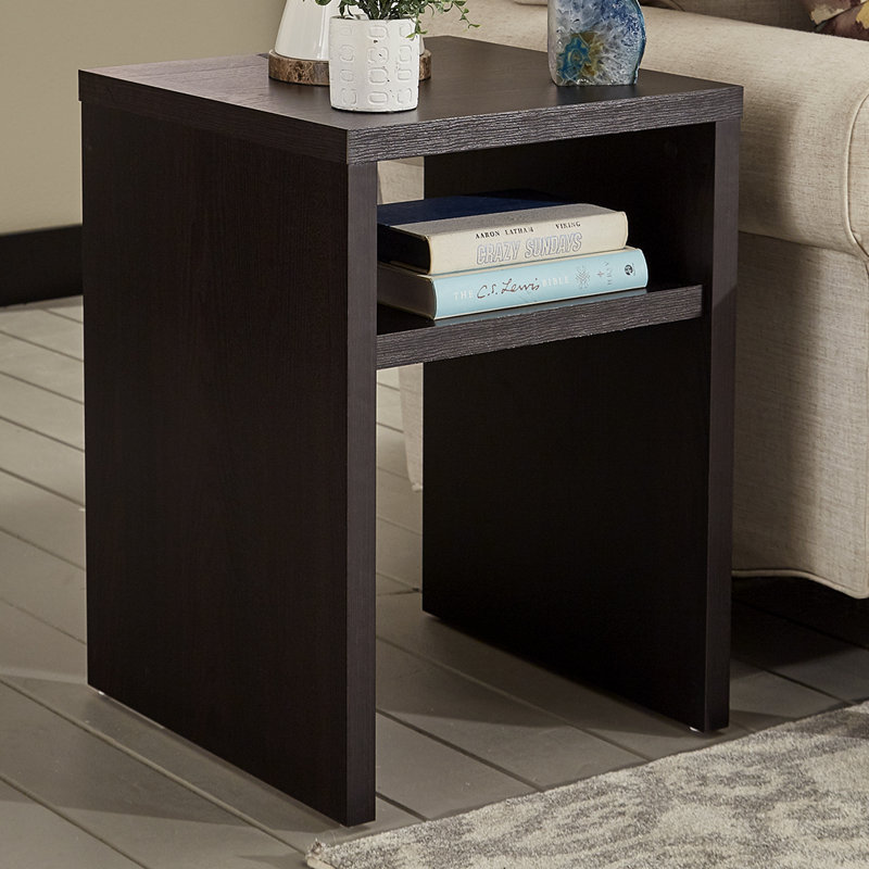 Hex Modular End Table, Black Walnut