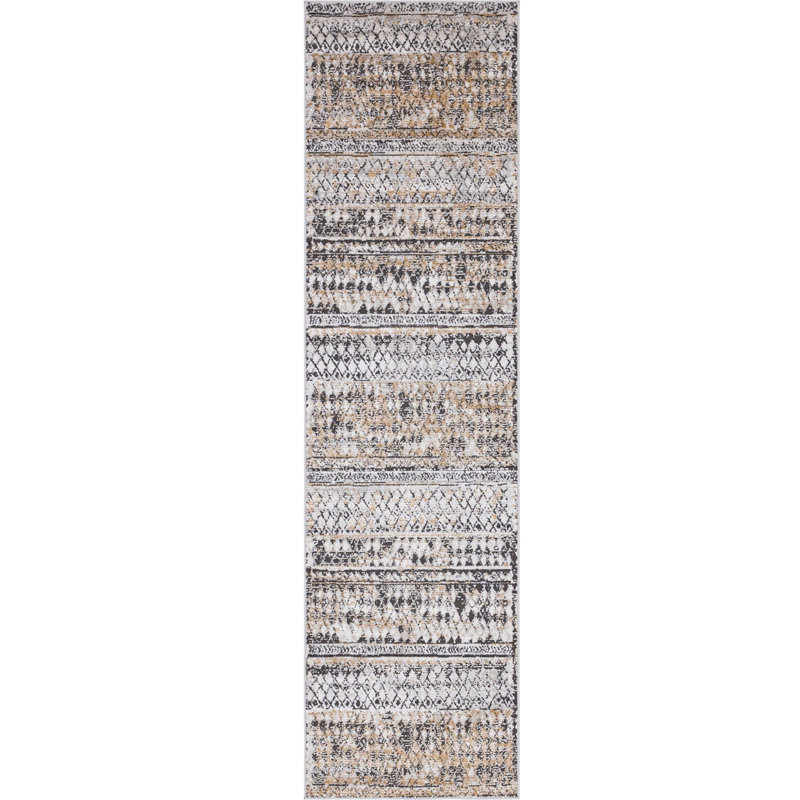 Geometric Indoor Rug, Runner 2'7" x 10'