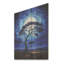 Blue Serengeti Tree IV - Arbre africain sur bois-1789253534