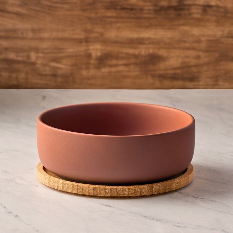 Share Serving Bowl, Orange/Brown