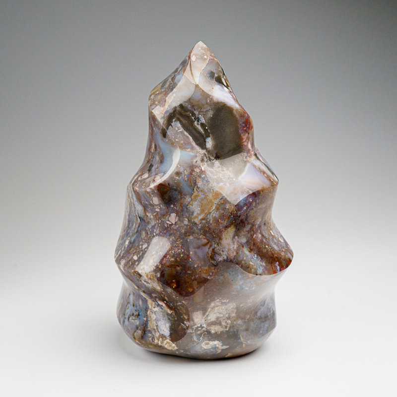 Polished Ocean Jasper Flame Freeform From Madagascar (2.6 Lbs)