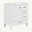 Meuble-lavabo moderne de 30 po avec ensemble de meuble-lavabo 30 po, armoire de rangement pour salle de bain avec porte à fermeture douce et 3 tiroirs, structure en bois massif [Bassin en résine]-2016468554