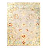 Fine Hand knotted Oushak rug 7'11'' X 10'1''