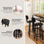 Ensemble table et chaises de salle à manger 3 pièces pour 2 personnes, ensemble table de bar moderne avec 2 tabourets de bar pour appartement, ensemble table de cuisine gain de place avec étagère à 3 niveaux pour petits espaces, brun-1789959518