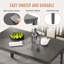 Ensemble de table de salle à manger pour 6, ensemble de table et chaises de cuisine 6 pièces, comprenant 1 table, 4 chaises rembourrées et 1 banc, dossier à lattes-605921837