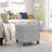 17.5" Square Upholstered Storage Ottoman-1010101645