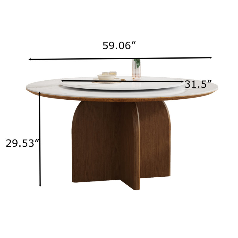 Table de salle à manger Modern, Bois foncé